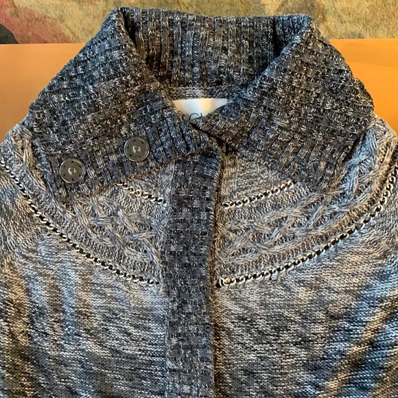 Rachel Roy Gray Cardigan with Chain Details - Picture 3 of 14